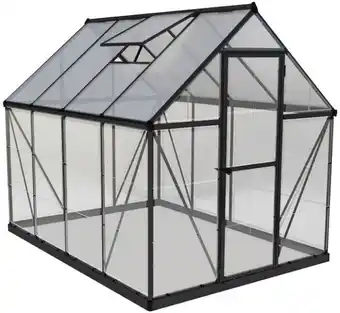 Coles Maze grey frame 6x8 ft green house offer