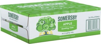Coles Somersby apple cider cans 10x375ml offer