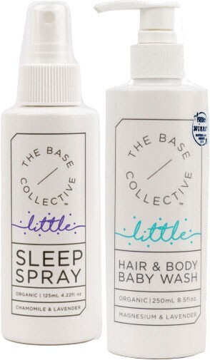 Coles Little by base collective hair & body baby wash 250ml or sleep spray 125ml offer