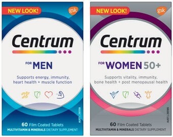 Coles Centrum multivitamins 60 pack* offer