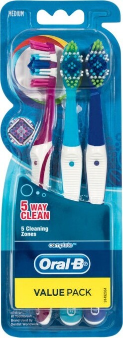 Coles Oral b complete clean 5 way toothbrush 3 pack offer
