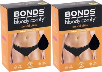 Coles Bonds bloody comfy period bikini brief 1 pack offer