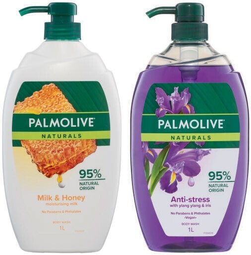 Palmolive naturals body wash 1 litre offer at Coles