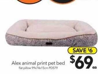 Cheap as Chips Alex animal print pet bed offer