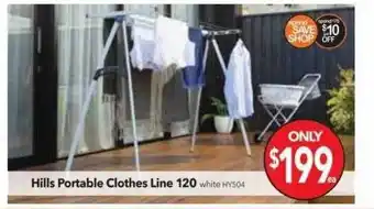 Cheap as Chips Hills portable clothes line 120 offer