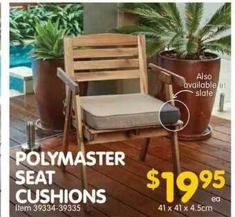 Clark Rubber Polymaster seat cushions offer