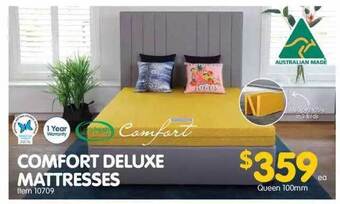 Clark Rubber Comfort deluxe mattresses offer