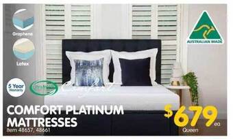 Clark Rubber Comfort platinum mattresses offer