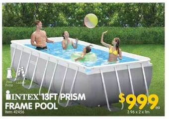 Clark Rubber Intex 13ft prism frame pool offer