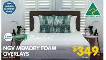 Ngv memory foam overlays