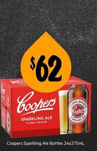 First Choice Liquor Coopers sparkling ale bottles offer