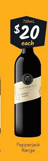 Cellarbrations Pepperjack range offer