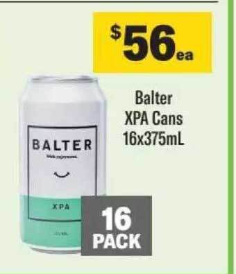 Balter xpa cans
