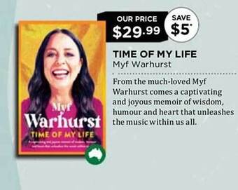 Time of my life myf warhurst