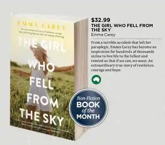Dymocks The girl who fell from the sky emma carey offer