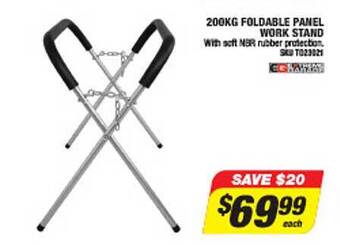 Autobarn 200kg foldable panel work stand offer