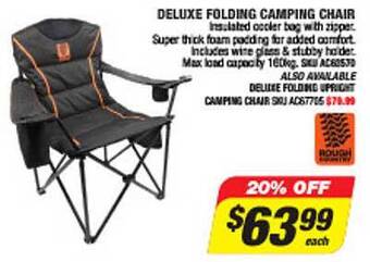 Autobarn Deluxe folding camping chair offer