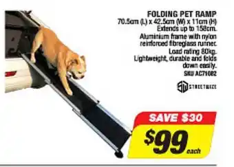 Folding pet ramp