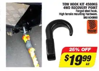 Autobarn Tow hook kit 4500kg 4wd recovery point offer