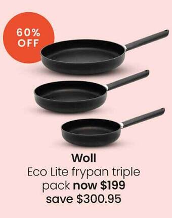 Myer Woll eco lite frypan triple pack offer