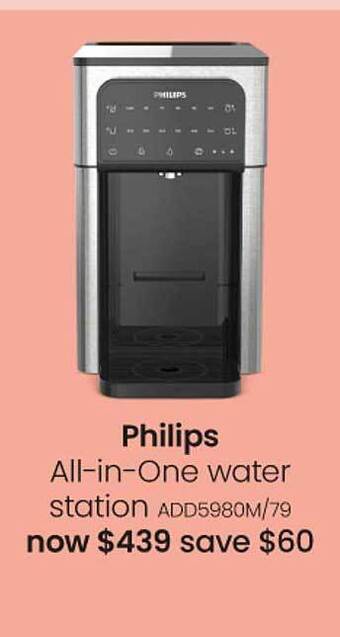 Myer Philips all-in-one water station offer