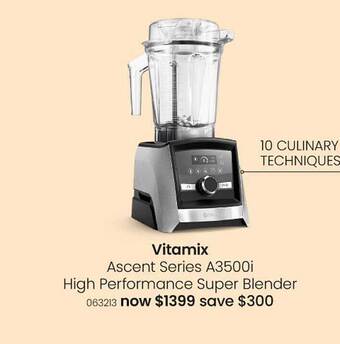 Myer Vitamix ascent series a3500i high performance super blender offer