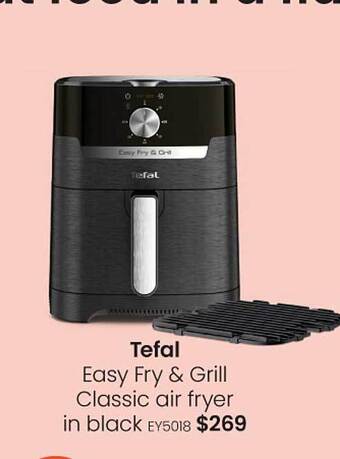 Myer Tefal easy fry & grill classic air fryer in black offer