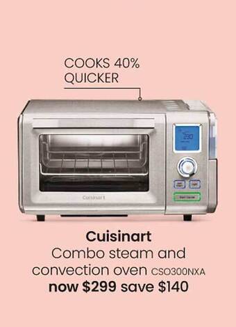 Myer Cuisinart combo steam and convection oven offer