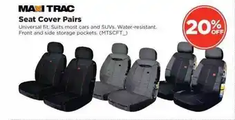Repco Maxi trac seat cover pairs 20% off offer