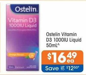 Good Price Pharmacy Ostelin vitamin d3 1000iu liquid 50ml offer