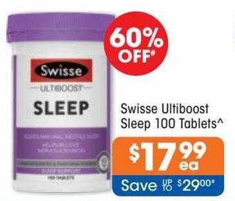 Good Price Pharmacy Swisse ultiboost sleep 100 tablets offer