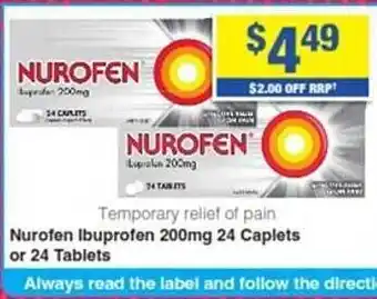 My Chemist Nurofen ibuprofen 200mg offer