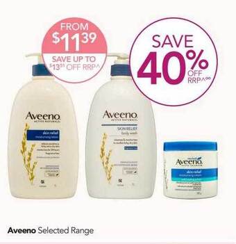 Terry White Aveeno selected range offer
