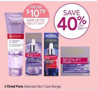 Terry White L'oréal paris selected skin care range offer