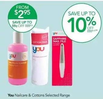 Terry White You nailcare & cottons selected range offer