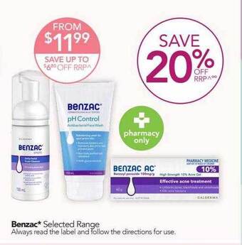 Terry White Benzac* selected range offer