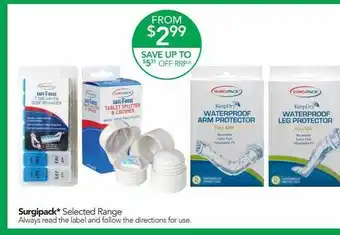 Terry White Surgipack* selected range offer