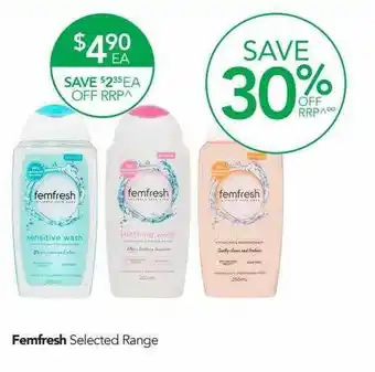 Terry White Femfresh selected range offer