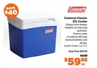 RSEA Safety Coleman classic 27l cooler offer