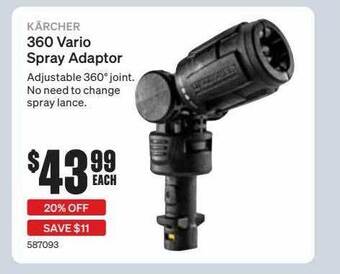 SuperCheap Auto Kärcher 360 vario spray adaptor offer
