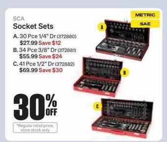 SuperCheap Auto Sca socket sets offer