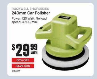 SuperCheap Auto Rockwell shopseries 240mm car polisher offer