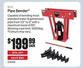 SuperCheap Auto Sca pipe bender offer