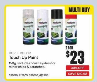 SuperCheap Auto Dupli-color touch up paint offer