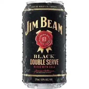 IGA Liquor Jim beam black double serve 6.9% 10 pack offer