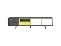 LivingStyles Blaise Commercial Grade 2 Door 6 Drawer TV Unit, 200cm offer