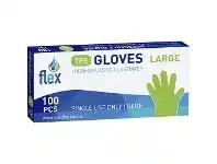 SANIFLEX Disposable Thermoplastic Gloves Large 100 Pack Blue