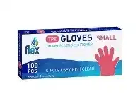 Officeworks SANIFLEX Disposable Thermoplastic Gloves Small 100 Pack Clear offer