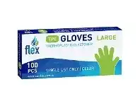 Officeworks SANIFLEX Disposable Thermoplastic Gloves Large 100 Pack Clear offer