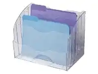 Officeworks Eldon 5 Tier Letter Organiser Clear offer